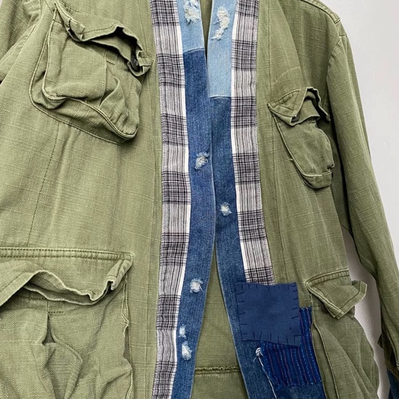Greg Lauren Kokomo shirt mix fabric size 3 - Picture 3 of 13